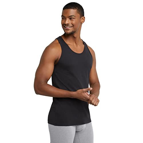 Originals Stretch Cotton Pack, Moisture-Wicking Tank Tops, Tagless, 3-Pack