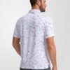 Obla Mens Golf Polo Shirts Short Sleeve Dry Fit Performance Moisture Wicking Casual Print Collared Golf Shirts for Men