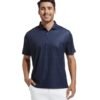 Mens Golf Shirt Moisture Wicking Classic Print Golf Shirts for Men