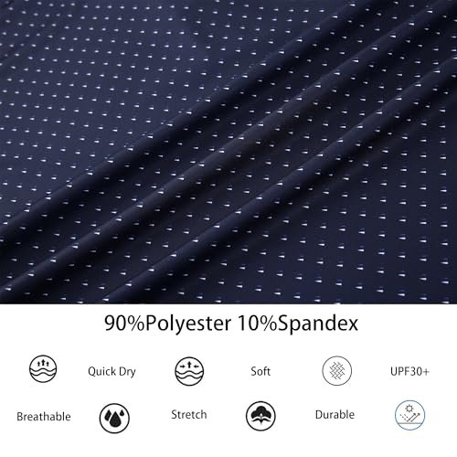 Mens Golf Shirt Moisture Wicking Classic Print Golf Shirts for Men