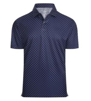 Mens Golf Shirt Moisture Wicking Classic Print Golf Shirts for Men