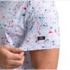 Obla Mens Golf Polo Shirts Short Sleeve Dry Fit Performance Moisture Wicking Casual Print Collared Golf Shirts for Men