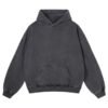 Mens Oversized Hoodies Pullover Women Fall Acid Wash Plain Preppy Hoodie Streetwear Cotton Vintage Hooded Sweatshirt