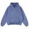 Mens Oversized Hoodies Pullover Women Fall Acid Wash Plain Preppy Hoodie Streetwear Cotton Vintage Hooded Sweatshirt
