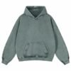 Mens Oversized Hoodies Pullover Women Fall Acid Wash Plain Preppy Hoodie Streetwear Cotton Vintage Hooded Sweatshirt