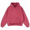 Mens Oversized Hoodies Pullover Women Fall Acid Wash Plain Preppy Hoodie Streetwear Cotton Vintage Hooded Sweatshirt