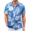 Hawaiian Shirt for Men Sleeves Printed Casual Button Down Summer Beach Dress Shirts _ Clothi