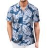 Hawaiian Shirt for Men Sleeves Printed Casual Button Down Summer Beach Dress Shirts _ Clothi