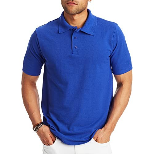 Hanes Men’s X-Temp Short Sleeve Polo Shirt, Midweight Men's Shirt