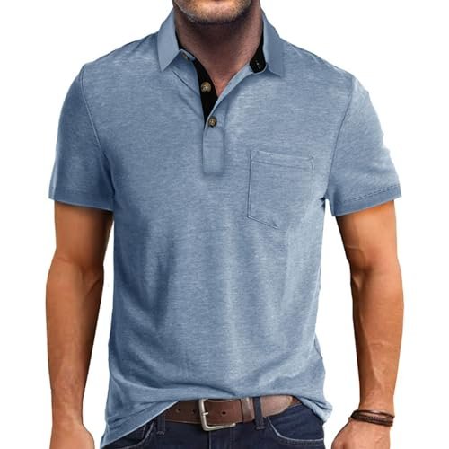 Hanes Men’s X-Temp Short Sleeve Polo Shirt, Midweight Men's Shirt