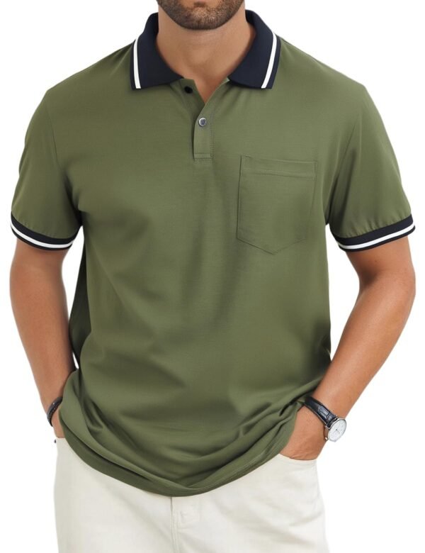 Hanes Men’s X-Temp Short Sleeve Polo Shirt, Midweight Men's Shirt