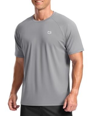 2&5 Pack Men's Sports T Shirts,Crew Neck Breathable Quick-Dry Short Sleeve, Lightweight Tee for Athletic Running