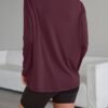 Trendy Queen Womens Oversized Long Sleeve T Shirts 2025 Basic Crewneck Tee Fall Tops Casual Workout Y2K Clothes