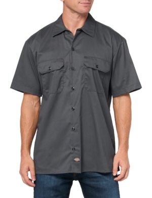 Dickies mens Flex Relaxed Fit Short Sleeve Work Shirt