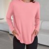 Trendy Queen Womens Oversized Long Sleeve T Shirts 2025 Basic Crewneck Tee Fall Tops Casual Workout Y2K Clothes