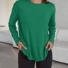 Trendy Queen Womens Oversized Long Sleeve T Shirts 2025 Basic Crewneck Tee Fall Tops Casual Workout Y2K Clothes