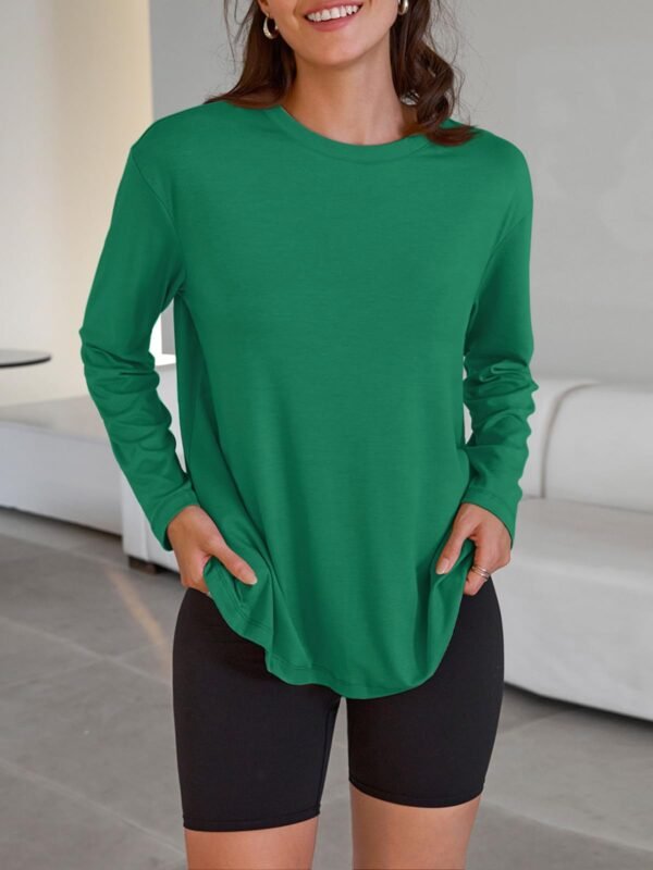 Trendy Queen Womens Oversized Long Sleeve T Shirts 2025 Basic Crewneck Tee Fall Tops Casual Workout Y2K Clothes