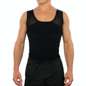 Esteem Apparel Original Men's Chest Compression Shirt to Hide Gynecomastia Moobs Shapewear