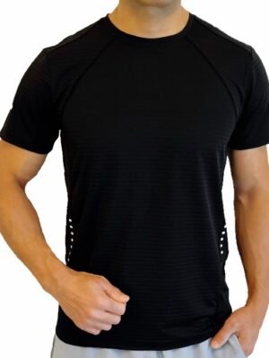 Men's Premium Athletic T-Shirt (Asian Size) Stretchable Fabric Dry-Fit Moisture-Wicking for Running