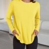 Trendy Queen Womens Oversized Long Sleeve T Shirts 2025 Basic Crewneck Tee Fall Tops Casual Workout Y2K Clothes