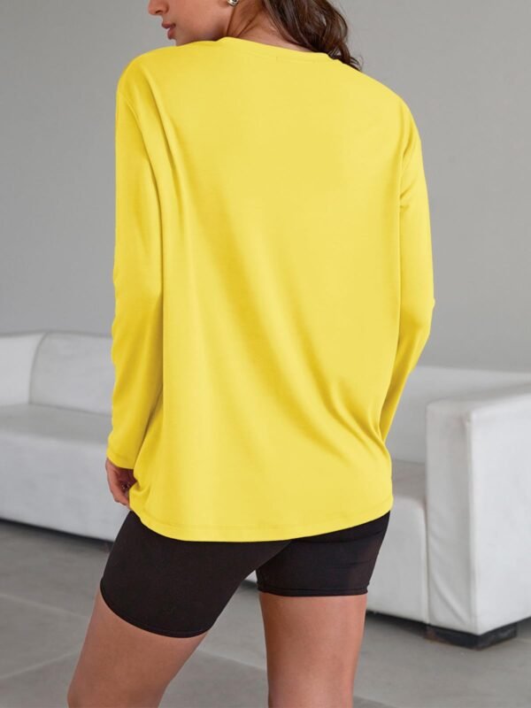 Trendy Queen Womens Oversized Long Sleeve T Shirts 2025 Basic Crewneck Tee Fall Tops Casual Workout Y2K Clothes