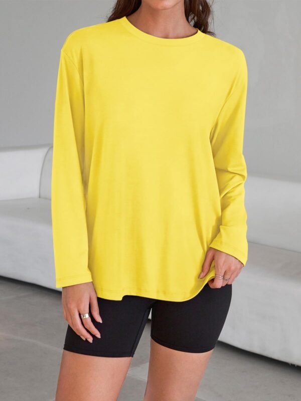 Trendy Queen Womens Oversized Long Sleeve T Shirts 2025 Basic Crewneck Tee Fall Tops Casual Workout Y2K Clothes